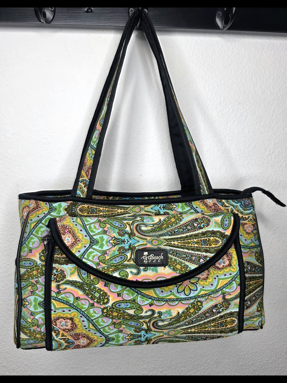 ​​Beach by CLC Paisley Tote Bag & Matching Wallet Set Floral Purse Psalm 16:11